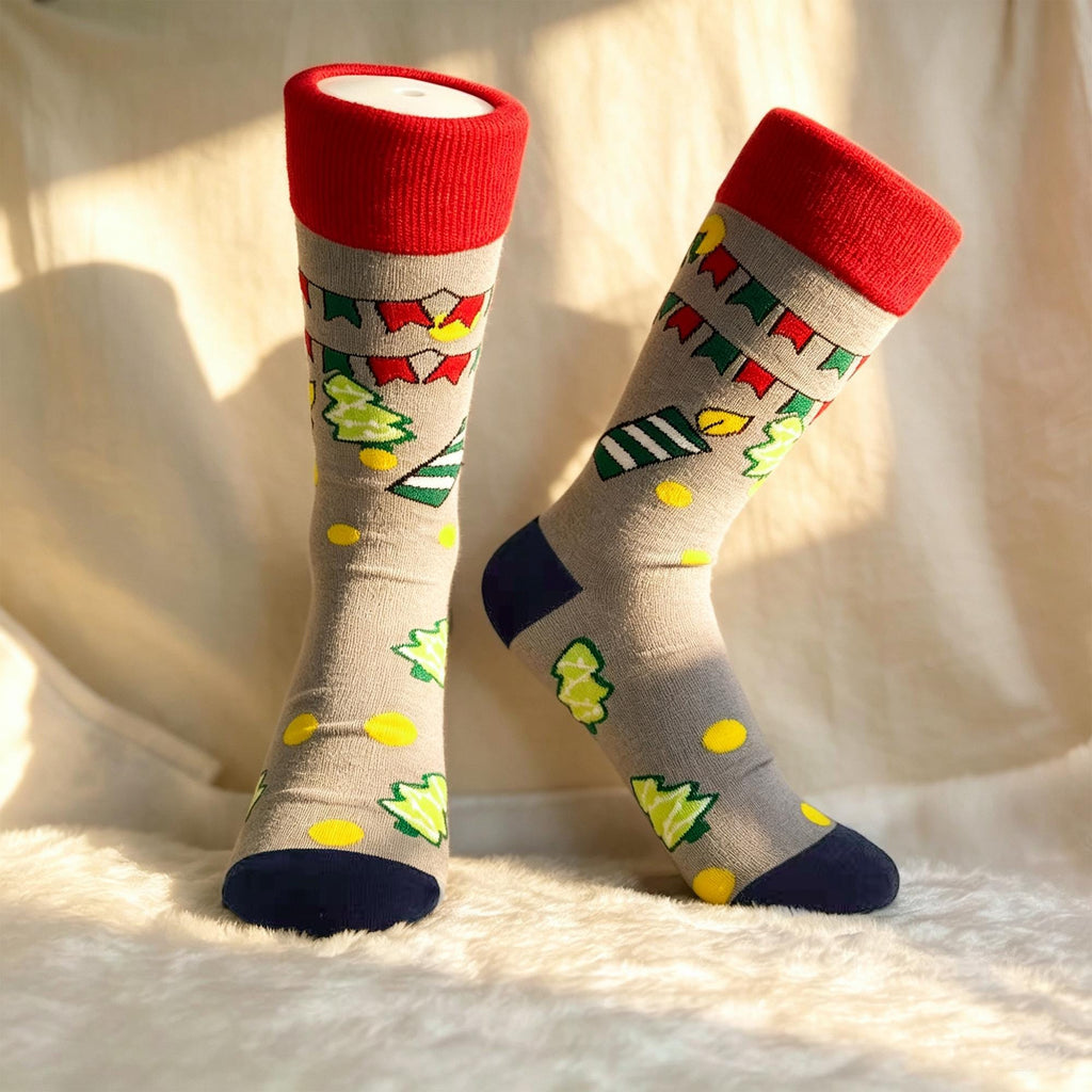 Teacher Christmas Gift, Gingerbread Crew Socks, Festive Classroom Socks by AnnieColors, view 8