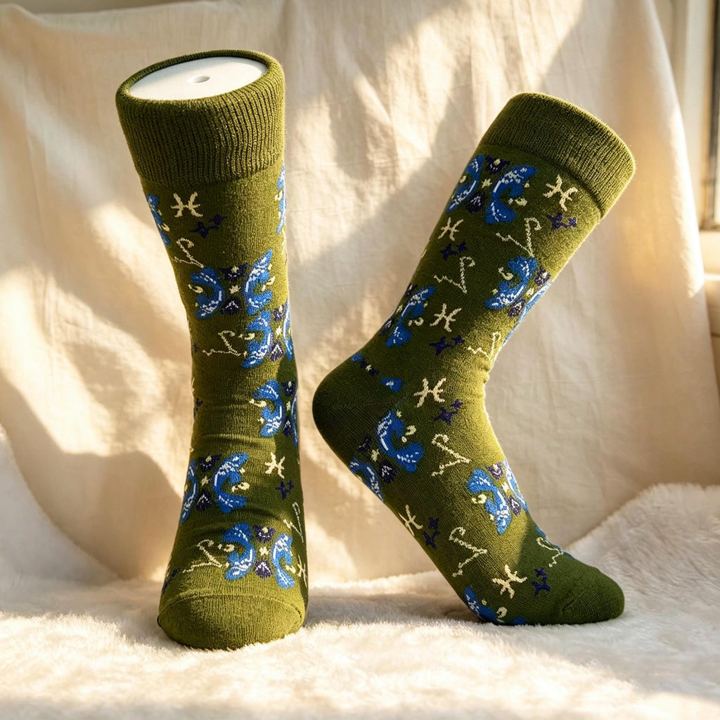 Constellation Socks sock collection, Celestial Crew Socks, Astrology Gift for Stargazers by AnnieColors, view 8