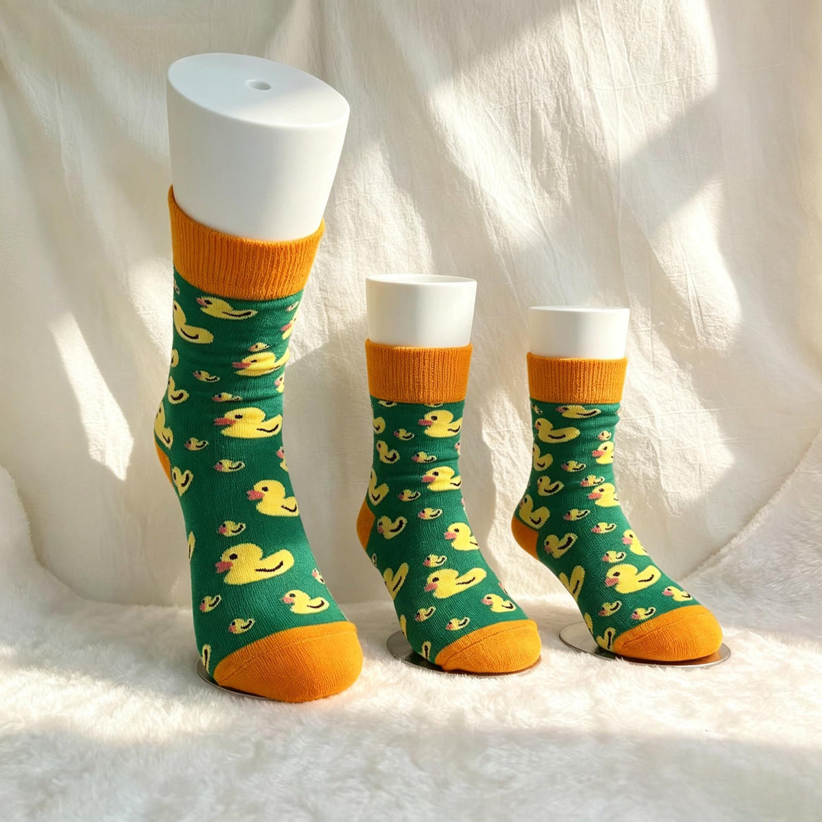 Puppy Duck and Fox Socks, Kids Animal Crew Socks, Three Size Gift sock collection by AnnieColors, view 7