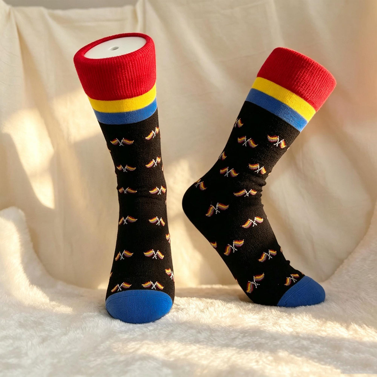 Gemini Socks sock collection, Zodiac Crew Socks, Astrology Birthday Gift for Women by AnnieColors, view 6