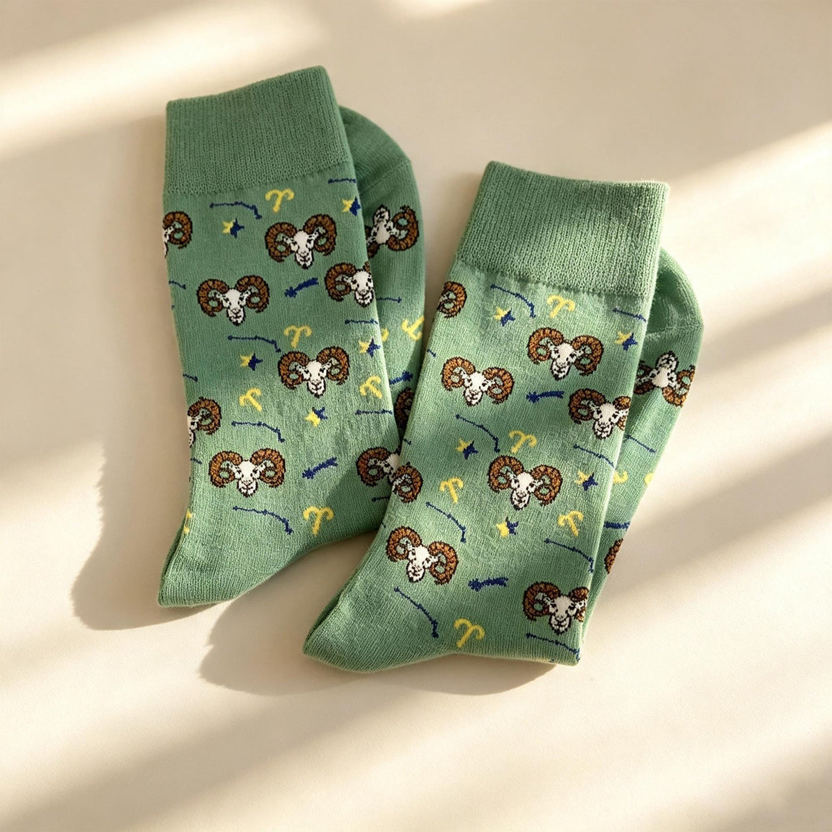 Gemini Socks sock collection, Zodiac Crew Socks, Astrology Birthday Gift for Women by AnnieColors, view 9