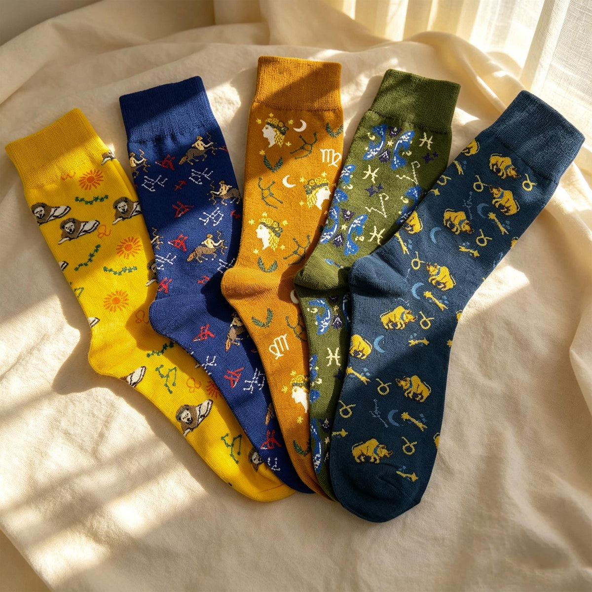 Constellation Socks sock collection, Celestial Crew Socks, Astrology Gift for Stargazers by AnnieColors