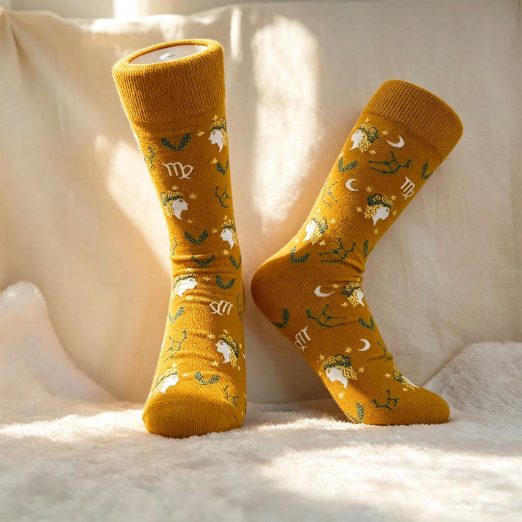 Constellation Socks sock collection, Celestial Crew Socks, Astrology Gift for Stargazers by AnnieColors, view 10