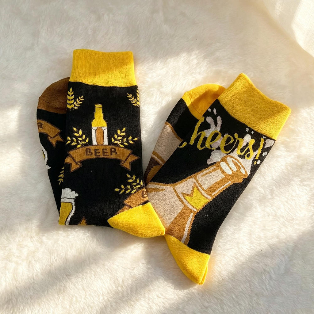 Oktoberfest Beer Socks, Brewery Crew Socks, Personalized Gift for Beer Lover by AnnieColors, view 10