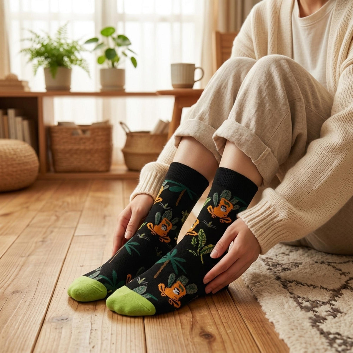 Equestrian and Corgi Socks sock collection: Horse Rider and Dog Lover Gift by AnnieColors, view 4