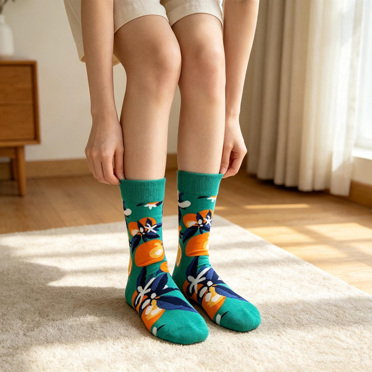 Colorful Avocado Socks sock collection, Quirky Plant and Food Crew Socks, College Student Birthday Gift by AnnieColors, view…
