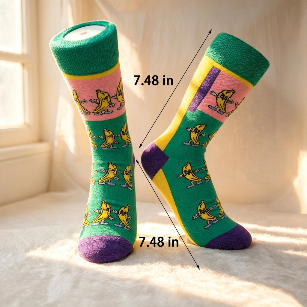 Chef Socks Gift sock collection, Funny Cartoon Cook Crew Socks, Culinary School Gift by AnnieColors, view 6