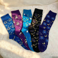 Zodiac Socks sock collection, Constellation Crew Socks, Five Pair Astrology Gift for Family by AnnieColors