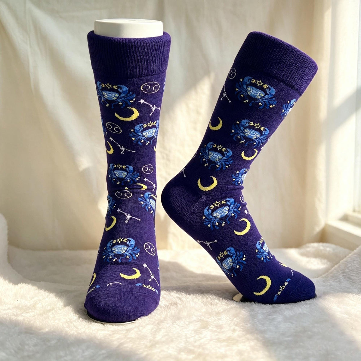 Zodiac Socks sock collection, Constellation Crew Socks, Five Pair Astrology Gift for Family by AnnieColors, view 10