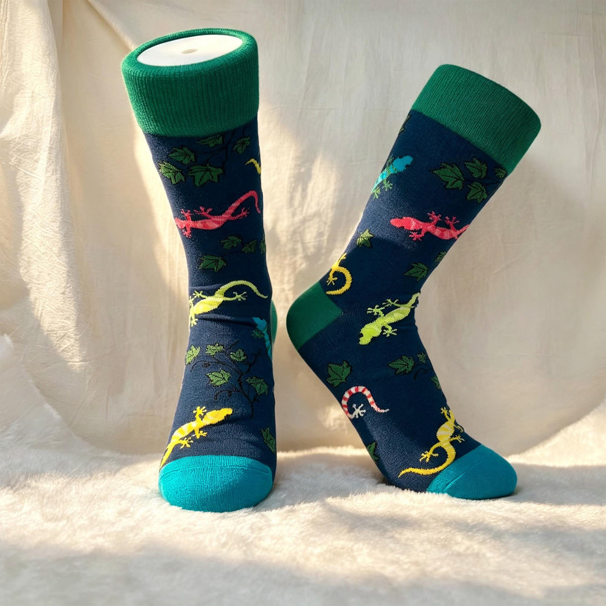 Cartoon Animal Crew Socks sock collection - Lion, Giraffe & Little Prince Cotton Hosiery - Cute Novelty... by AnnieColors, v…