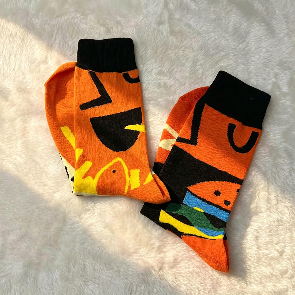 Mismatched Food and Beer Socks sock collection: Burger Brewery Festival Gift by AnnieColors, view 9