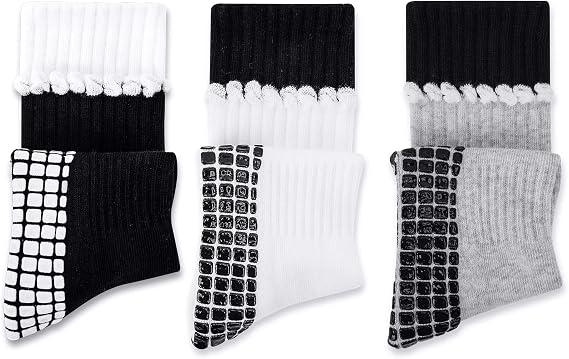 Pilates Grip Socks: Non - Slip Cotton Crew for Reformer and Barre by AnnieColors, view 7