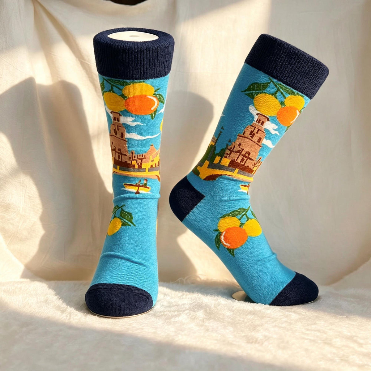 Colorful Avocado Socks sock collection, Quirky Plant and Food Crew Socks, College Student Birthday Gift by AnnieColors, view…