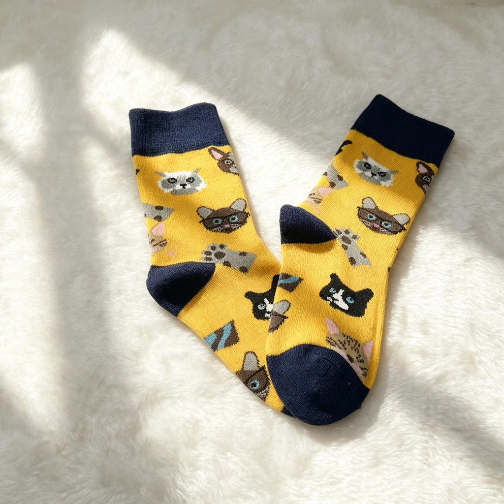 Dog and Tiger Socks for Toddlers, Colorful Animal Crew Socks, Kids Birthday Gift by AnnieColors, view 7