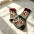 Novelty Animal Crew Socks sock collection, Playful Owl & Ocean octopus Nature Sox, Cozy Cartoon Print Ho... by AnnieColors